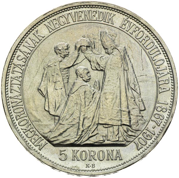 5 Korona 1907 / 1966 - reverz