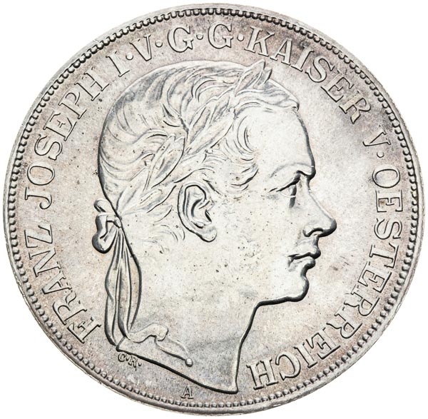 Strieborná medaila 1857 (novoražba) - averz