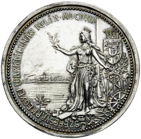 Strieborná medaila 1907 - reverz