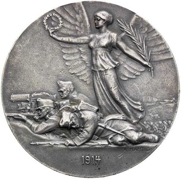 Strieborná medaila 1914 - reverz