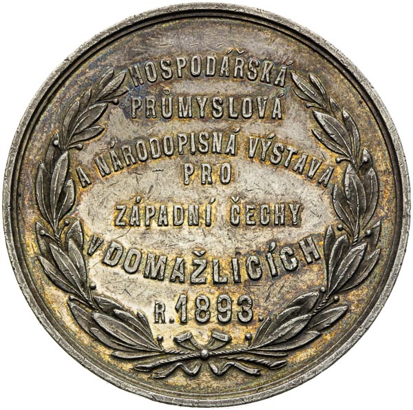 Strieborná medaila 1893 - reverz