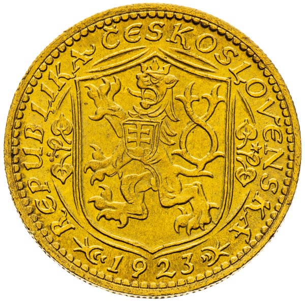 Dukát 1923 - reverz