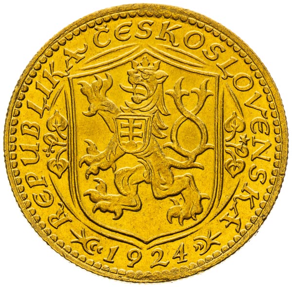 Dukát 1924 - reverz
