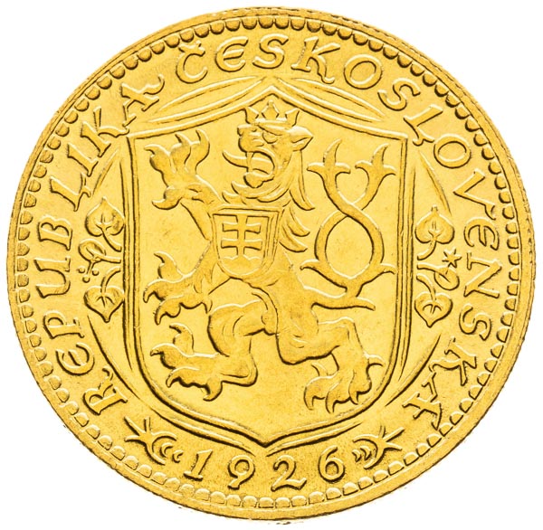 Dukát 1926 - reverz