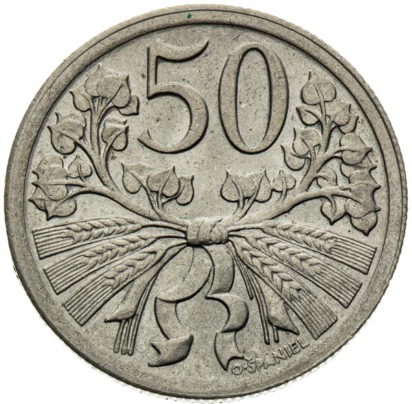 50 Haléř 1926 - revers