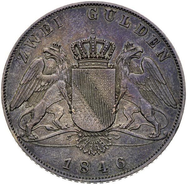 2 Gulden 1846 - reverz