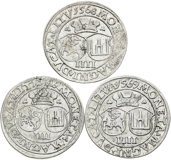 4 Groschen (3 pcs) - front