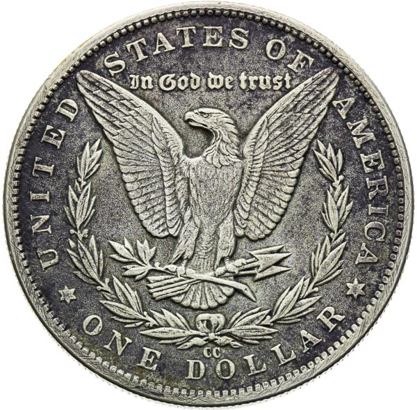 Morgan Dolar 1885 CC - reverz