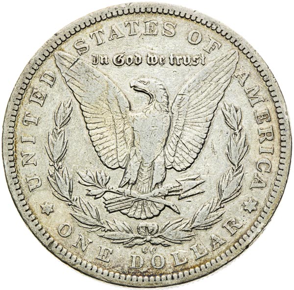 Morgan Dolar 1893 CC - reverz