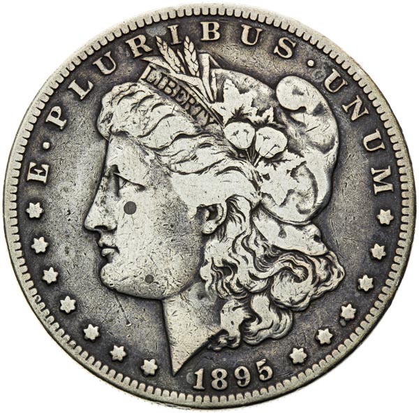 Morgan Dolar 1895 S - averz