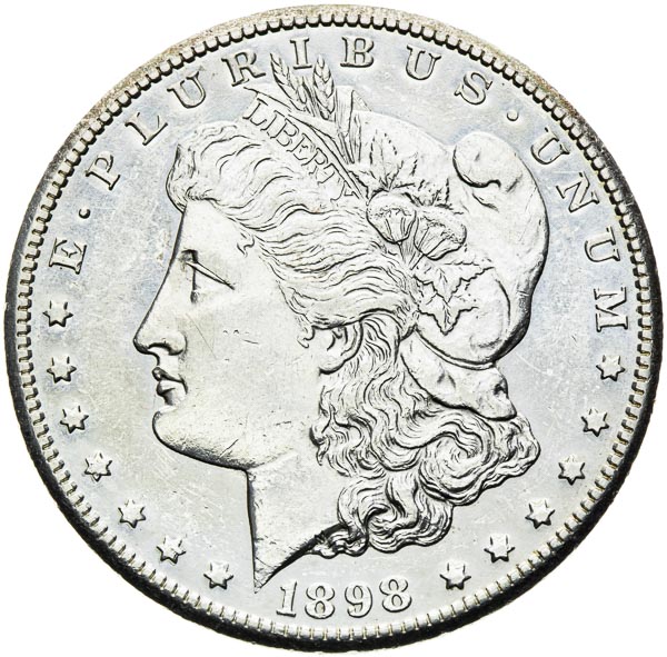 Morgan Dolar 1898 S - averz