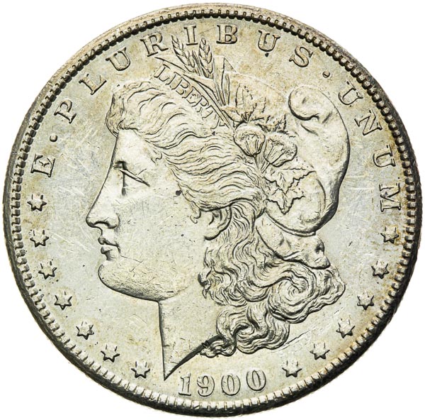 Morgan Dolar 1900 S - averz