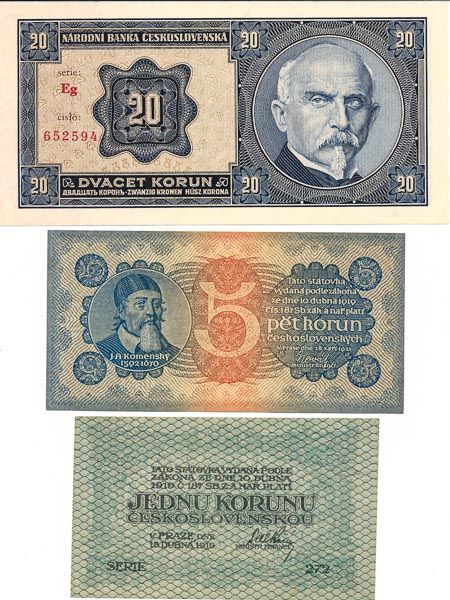 Lot bankoviek (3 ks) - averz