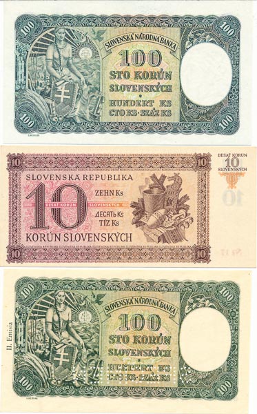 Lot bankovek (3 ks) - revers