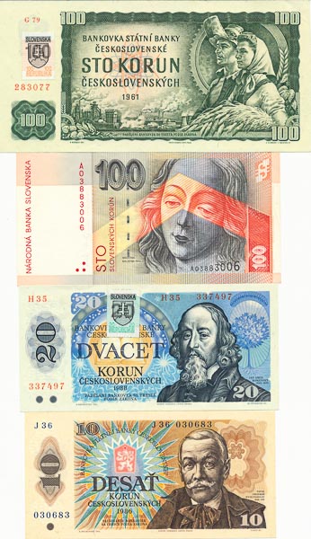 Lot bankoviek (4 ks) - averz