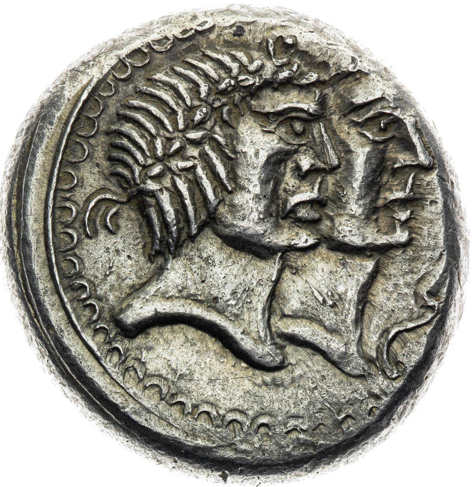 Hexadrachma (okolo 70–40 př. Kr.) - averz