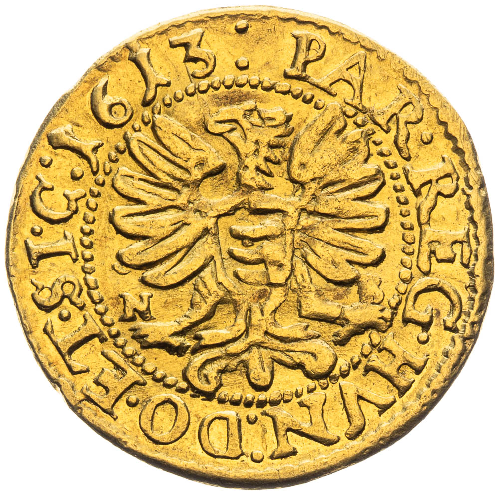 Dukát 1613 - reverz