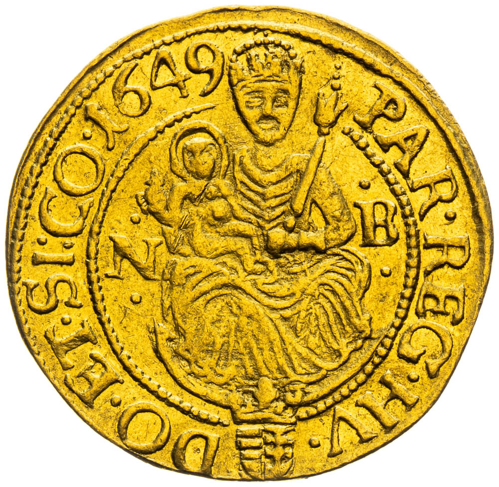 Dukát 1649 - reverz