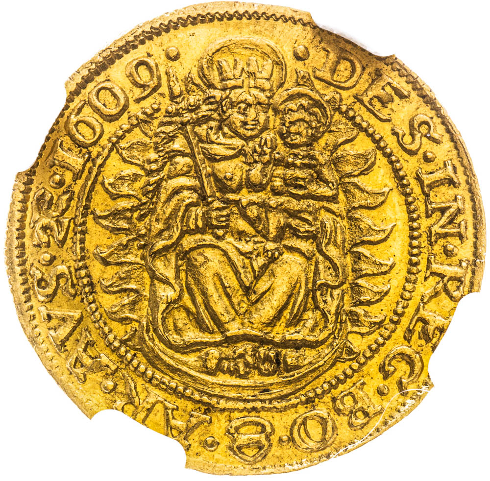 Dukát 1609 - reverz