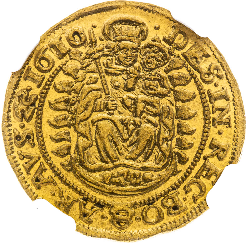 Dukát 1610 - reverz