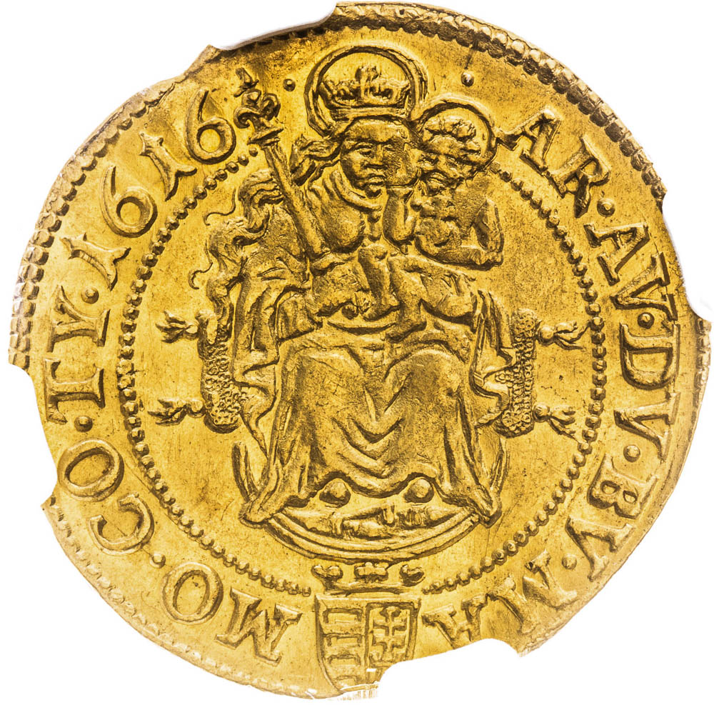 Dukát 1616 - reverz
