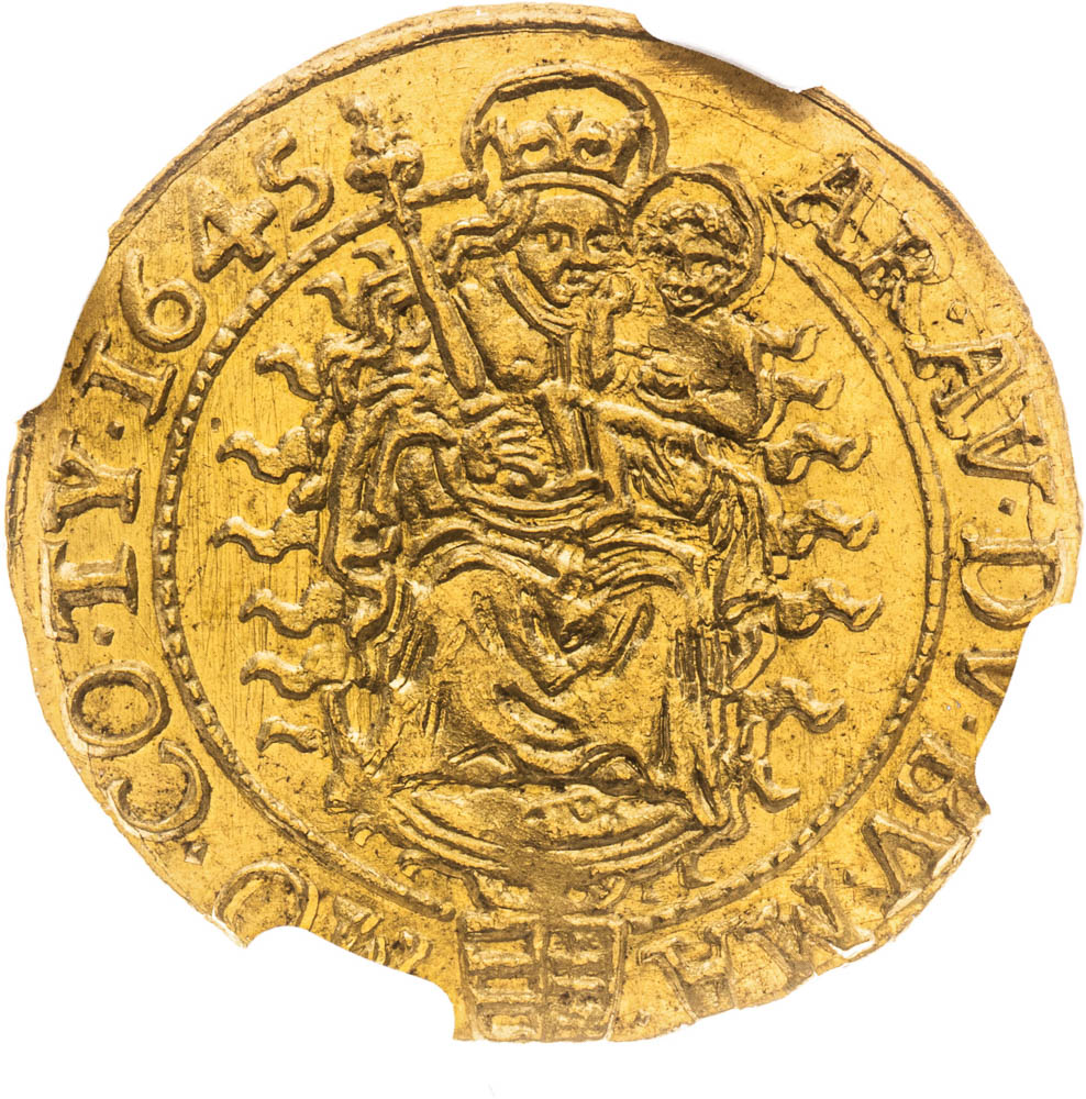 Dukát 1645 - reverz