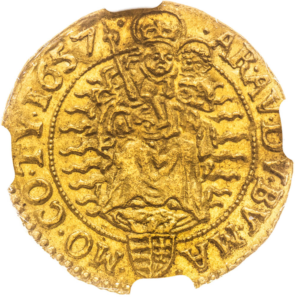 Dukát 1657 - reverz