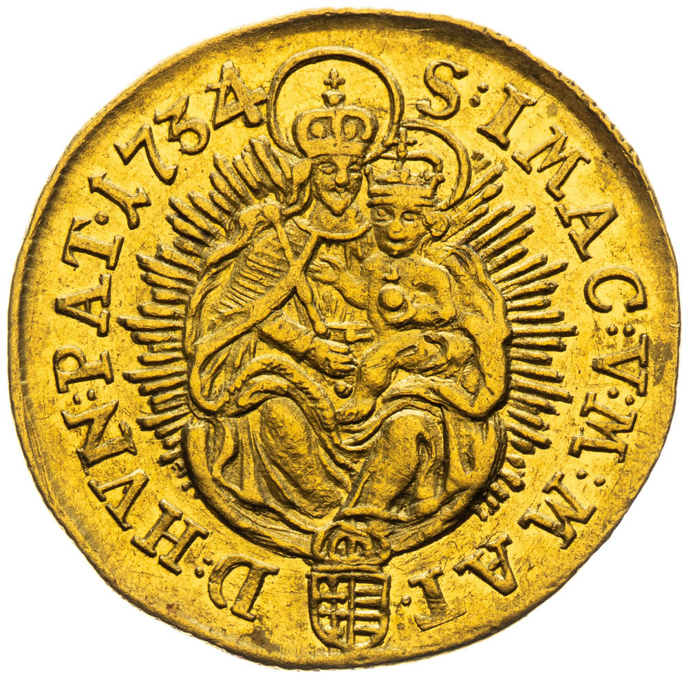 Ducat 1734 - back