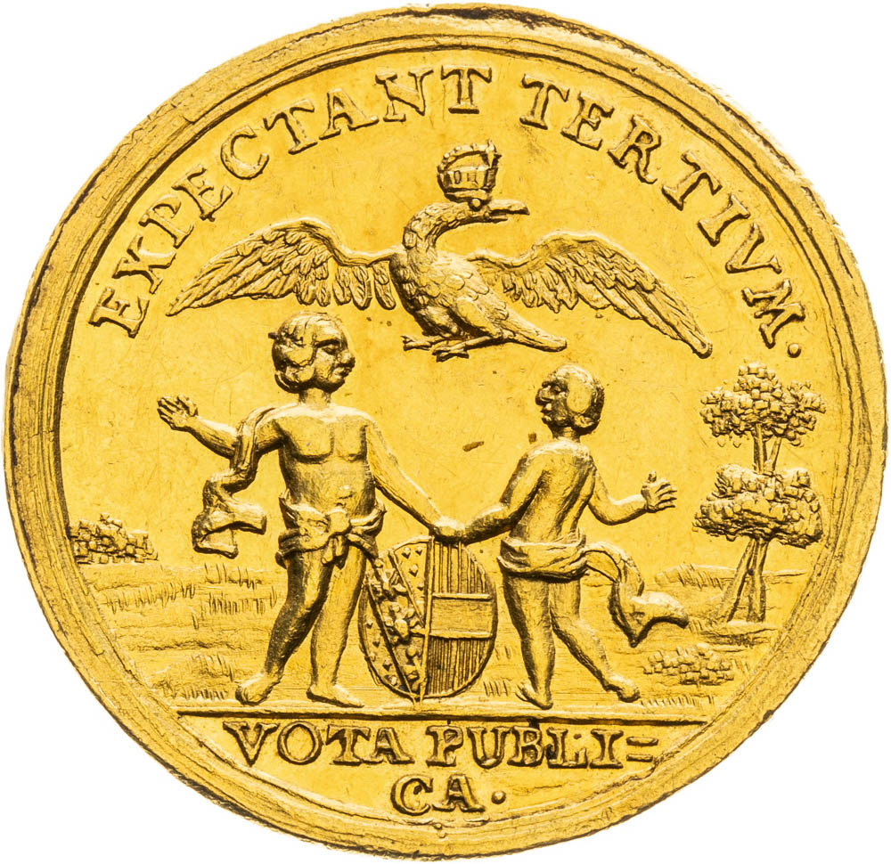 Zlatá medaila (1747) (1 Dukát) - reverz