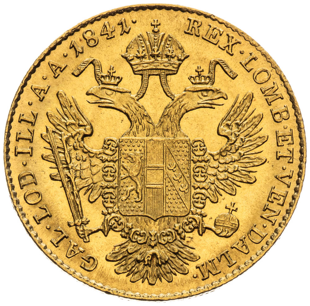 Dukát 1841 - reverz