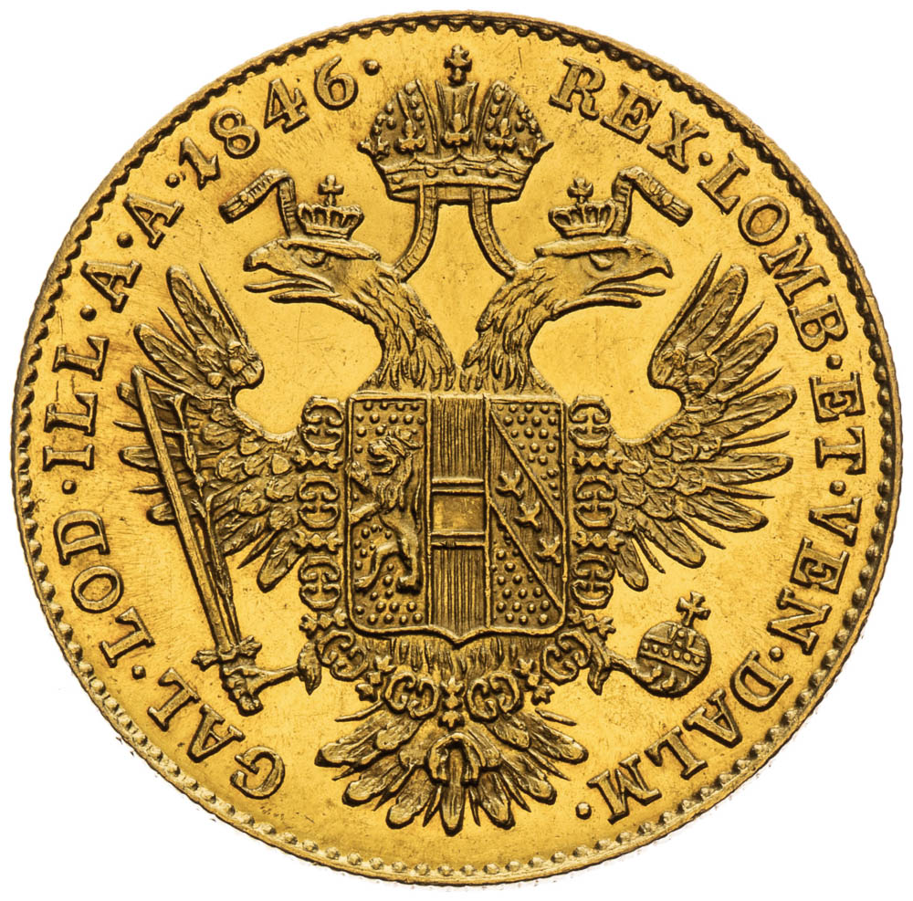 Dukát 1846 - reverz
