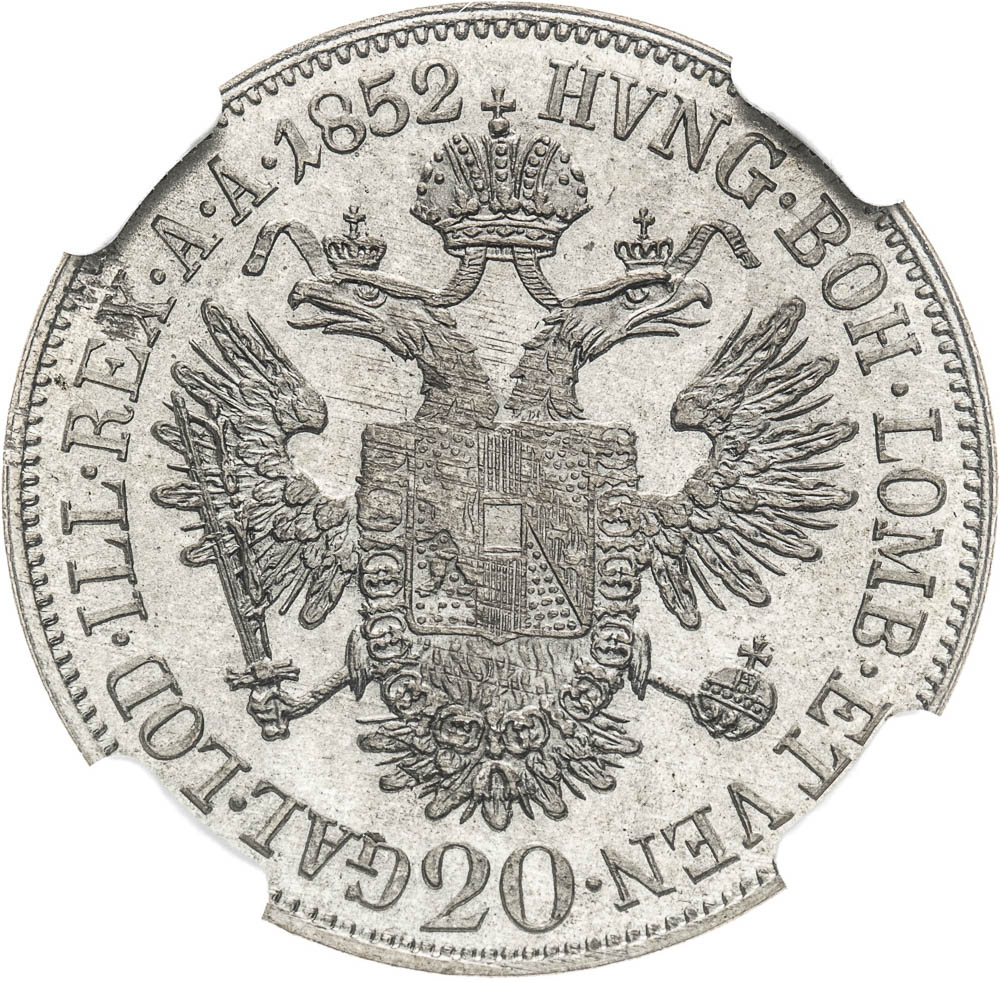 20 Grajciar 1852 - reverz