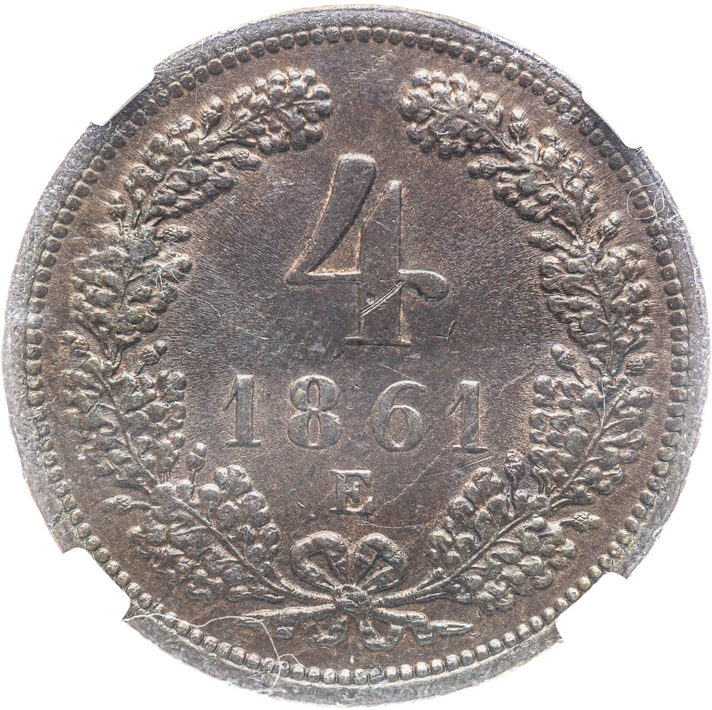 4 Grajciar 1861 - reverz