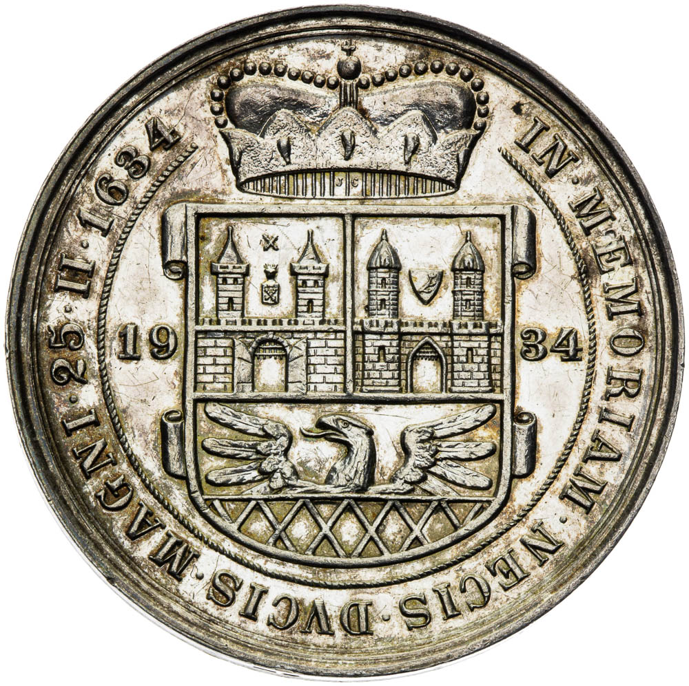 Silver medal 1934 - back