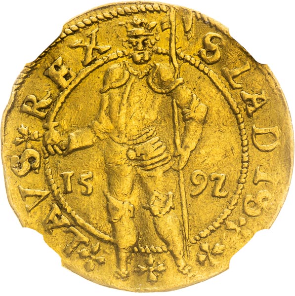 Dukát 1592 - revers