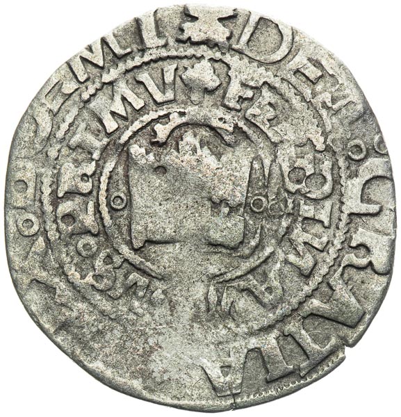 Pražský groš (1527–1531) - averz