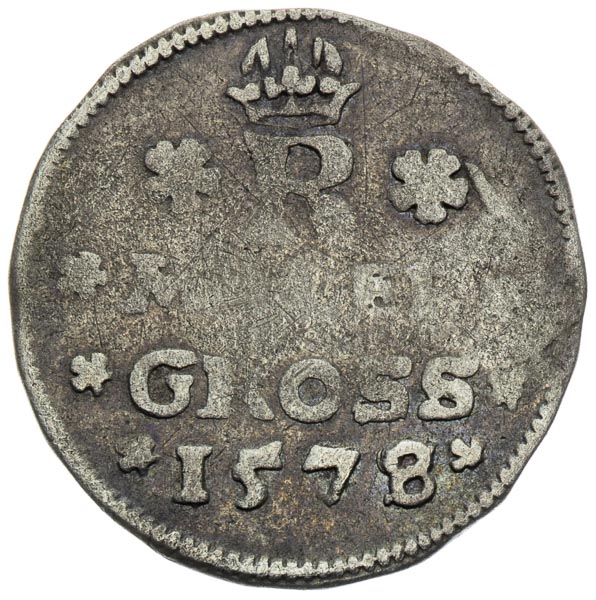 Malý groš 1578 - revers