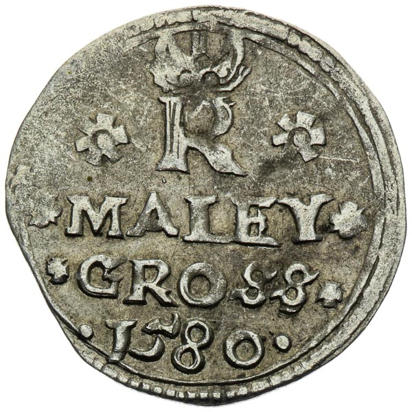 Malý groš 1580 - revers
