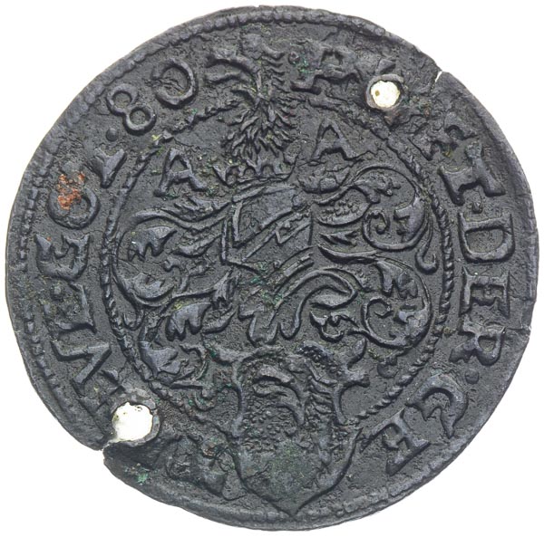 Početní groš 1580 - averz
