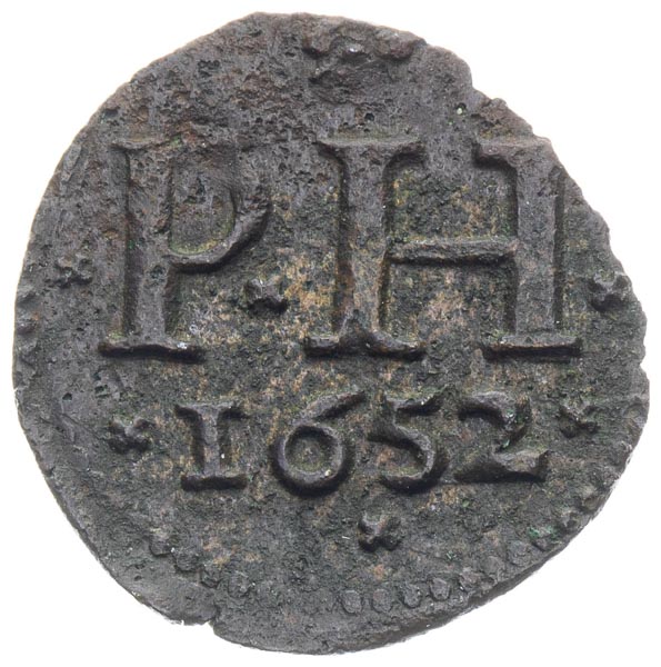 Banská minca 1652 - reverz