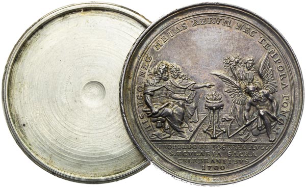 Strieborná medaila 1719 - reverz