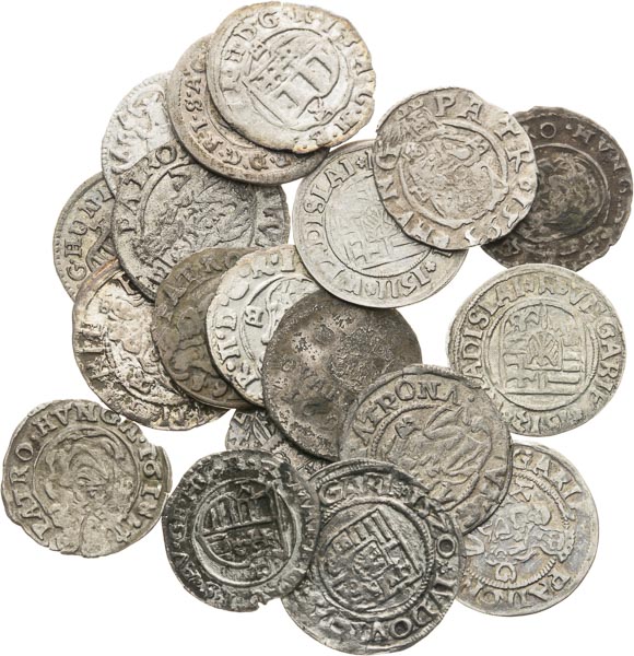 Silver coins (20 pcs) - front