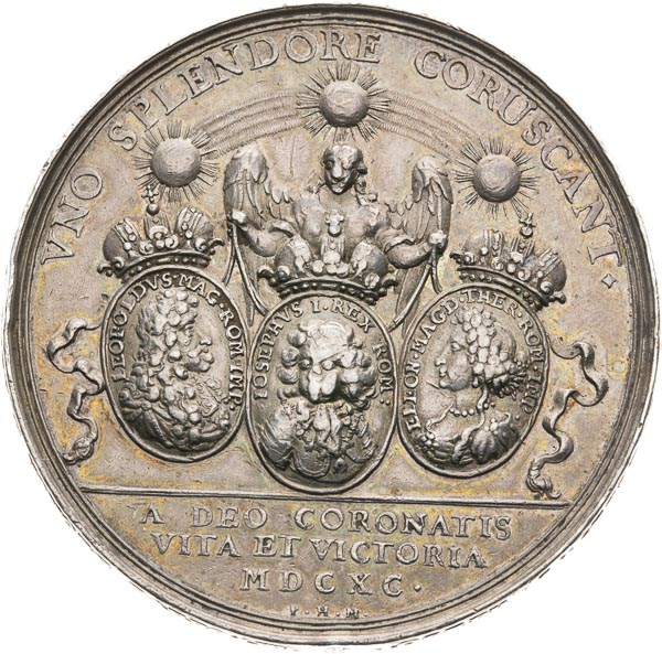 Strieborná medaila 1690 - averz