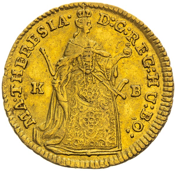 Dukát 1744 - avers