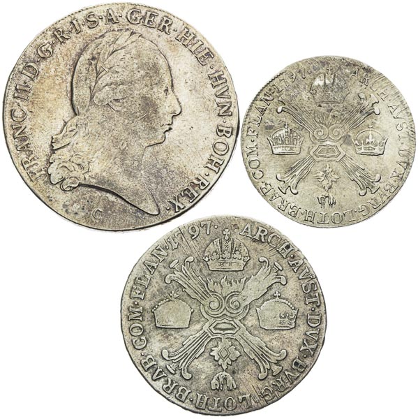 Lot of silver coins (3 pcs) - front