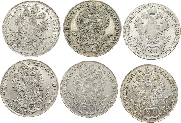20 Kreutzer (6 pcs) - back