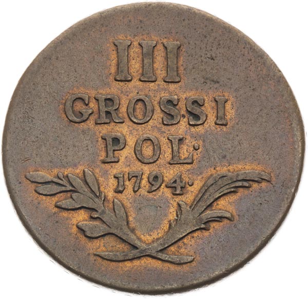 III Groschen 1794 - back