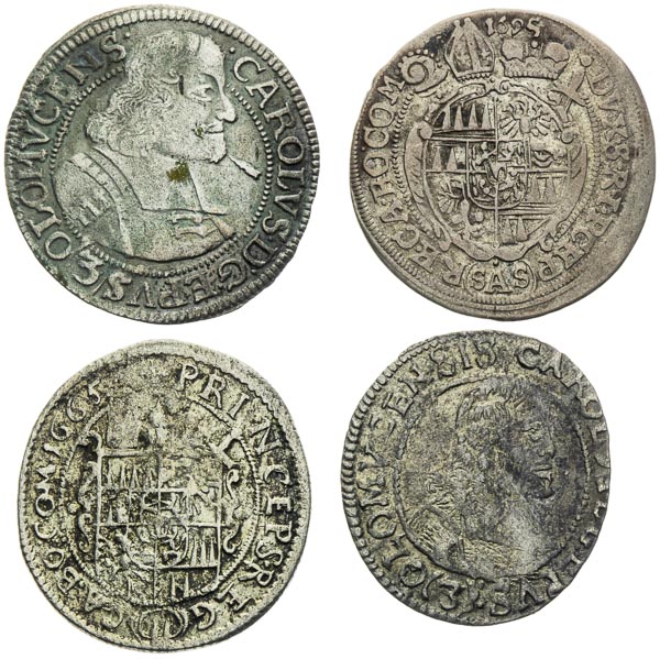 3 Krejcar 1665-1695 (4 ks) - avers