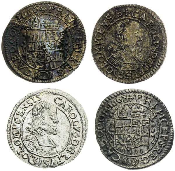 3 Krejcar 1666-1670 (4 ks) - revers