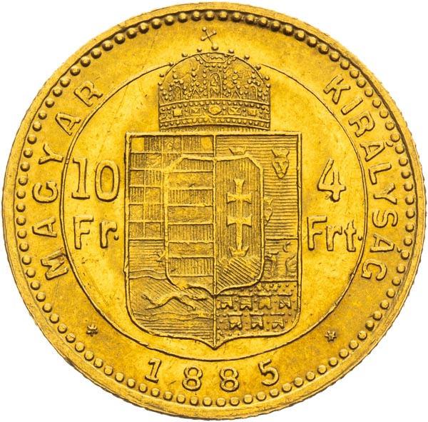 4 Zlatník 1885 - revers